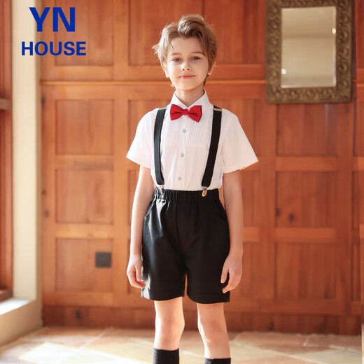 衣诺坊儿童演出服六一表演服饰幼儿园背带裤套装毕业照主持礼服