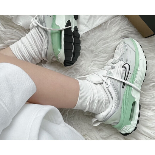 Nike (Nike) Maxbliss Mint Suele Sole Confort Comfort Shops Running Shops para mujeres DH-Factura oficial auténtica de color verde claro/gris FB7170-111 35.5