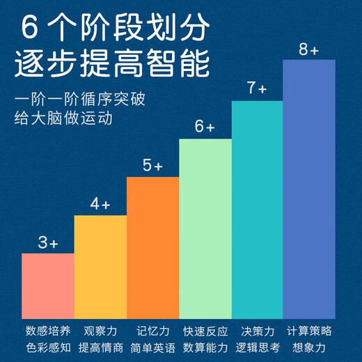 能量逗幼小衔接10合1桌游套装玩转数学习力家庭子互动儿童玩具 图形接龙 5岁+