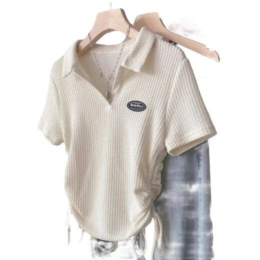 Zi Xinyue [3895 personnes collectez] la chemise à manches courtes en décolleté de style américain