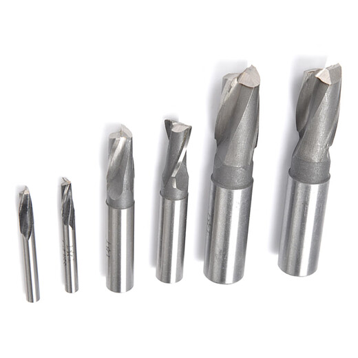 Shanggong 10 pieces straight shank keyway end mill 4mm 2-edge two-tooth keyway end mill