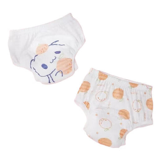 Baby Wickelbeutel-Toilettentraining Hose atmungsaktiv und leckdestes reines Baumwollwäsche-Windel-Waschfutter Sommer-Dünnstil atmungsaktiv und anti-Seite-Leckscount Green Forest Herren Stil 2 Packs 100 Größen (24-36jin [Jin gleich 0,5 kg]))