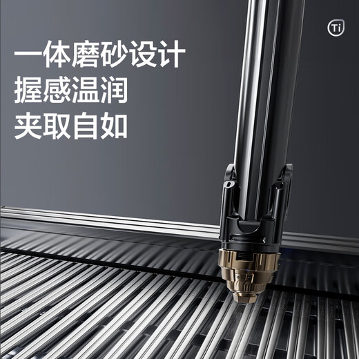 苏泊尔（SUPOR）100%纯钛筷子 家用高档金属筷钛质中空防烫防滑轻量便携餐具套装 100%纯钛筷子5双