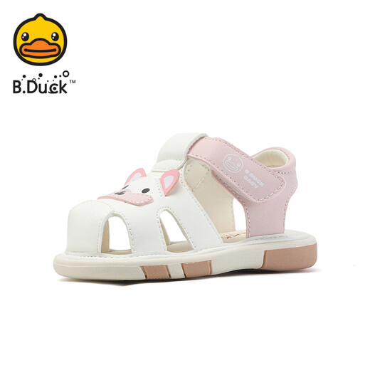 B.Duck Little Yellow Duck Children's Shoes Baby Baotou Sandals 2025 New Summer Baby Shoes Toddler Shoes Breathable Soft Sole Shoes Rice Noodles Size 23 Suitable for Feet Length 14.1-14.8cm