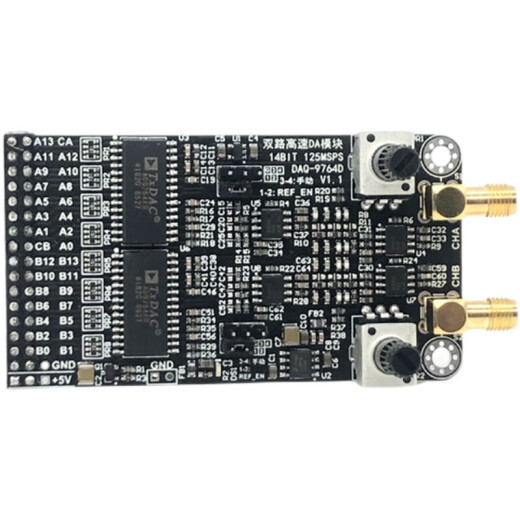 Módulo DAC Dual DAC AD9764 de 14 bits Generación de forma de onda DA125M Soporte de la placa de desarrollo FPGA Dual AD9764 Módulo