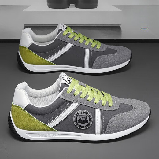 Specht 2025 Neue Sommer -Herrenschuhe atmungsaktuelle lässige Schuhe für einen Fuß Forrest Gump Sport vielseitige flache Schuhe für Männer Weiß [AW9902] 42
