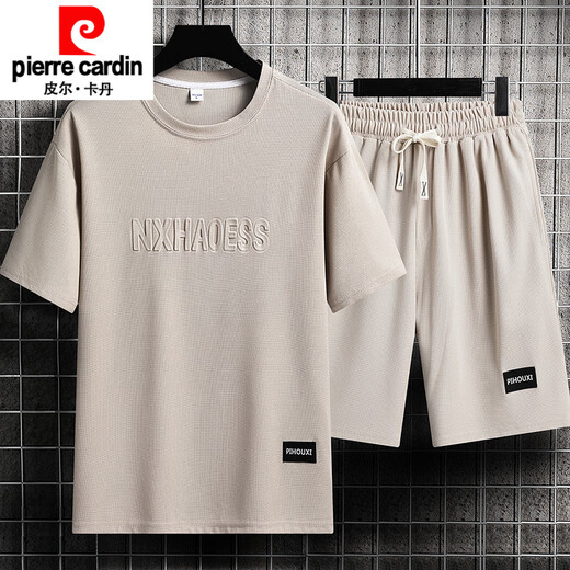 Pierre Cardin Summer Herren Sportanzug kurzärmelig T-Shirt Top Lose Lose großer Größe kurzärmelig kurzärmelig.