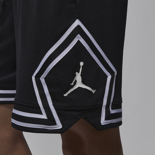 耐克（NIKE）Jordan官方耐克乔丹DRI-FIT男子速干网眼布短裤夏季篮球HF9911 010黑/白/白 S