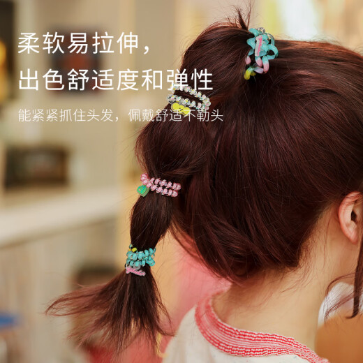 TELETIESxTYAKASHA塔卡沙联名美国进口电话线发圈泰莉面包TT圈发饰发绳 【夏日畅想】L-677（2条）