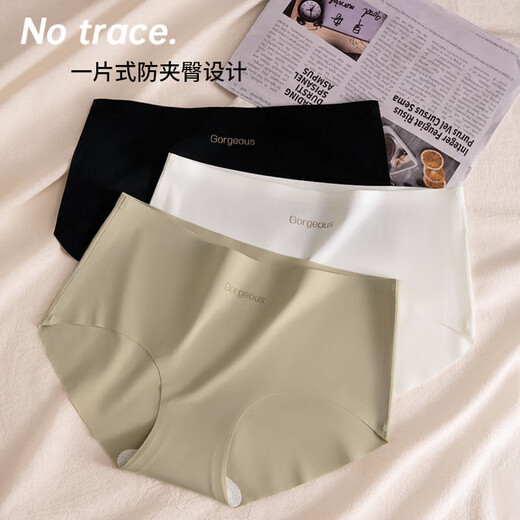 Glambody Magic Natural Línea Fitness Fitness Women's Women's Antibacterial Crotch sin clip Butt Cinco de niñas Medianas no firmadas NK1349 White L (100-120Jin [Jin equivale a 0.5 kg])