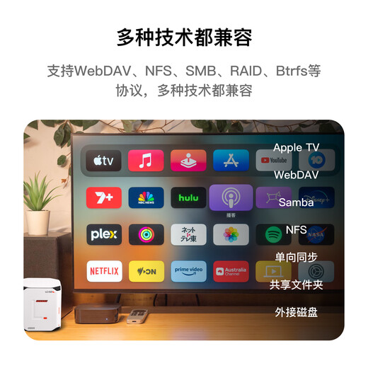 Lazymao Weifu AI private cloud mini host file data backup multi-terminal interoperability mobile phone and tablet expansion smart photo album self-developed linux operating system Star Gray Star Gray Intel Ai chip + 32GB memory + diskless