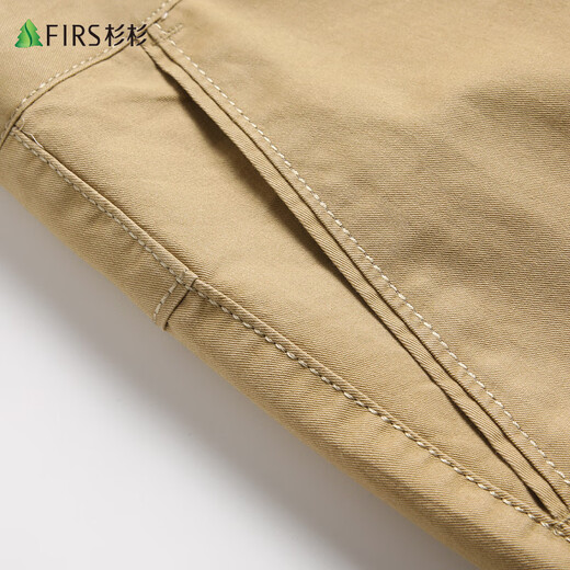 Shanshan 100% cotton skin-friendly pure cotton trousers men's straight long trousers dad work clothes business loose casual trousers