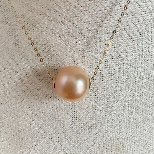 KRV Natural Freshwater Pearl Aurora Edison Grape Seed Red (China Red) S925 Silver Necklace Pink