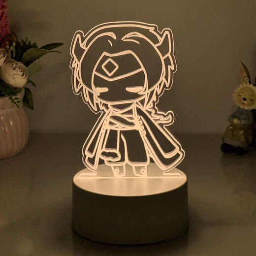 光遇周边小夜灯白鸟巫师虚荣花环初始公仔玩偶生日礼物手办小摆件 三色款 9923猫猫