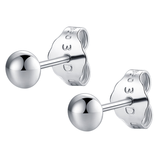 Gold Supreme Platinum Earrings PT950 Versatile Dot Ball Earrings Women's Platinum Earrings Birthday Gift Price 1.09g