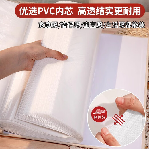 开亿大相册本大容量纪念册家庭1000张插页567810寸照片情侣宝宝成长记录册混合尺寸相片定制收纳册影集 家和万事兴【国风款】 礼盒-混装567810寸694张【横竖/塑封】