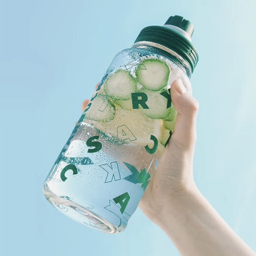 Starbucks Big Cup Summer Sports Kettle Classic Black Mint White Green Outdoor High-Value Portable Water Cup 1050 мл Классическая черная спортивная водяная чашка Tritan материал