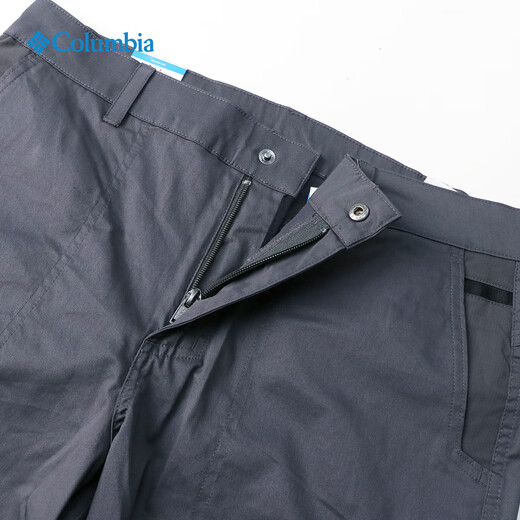 Columbia Columbia Shorts Hombres 25 Summer NUEVO Repelente de agua al aire libre Sports y pantalones recortados AE9793 011 Black Grey 34