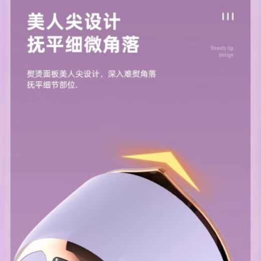 哲初德国手持挂烫机迷你蒸汽电熨斗小型便携式汤衣服烫斗折叠熨烫机 6档款_紫色_110V_美规插头_美国日本加拿大