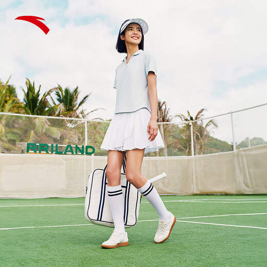 Anta [same style as Jin Jing] Super A tennis skirt | Quick-drying pleated skirt for women's summer high-waisted sports short skirt
