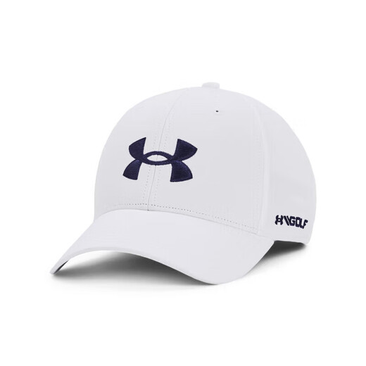 安德玛（UNDERARMOUR）春夏Golf96男子高尔夫运动帽1361547 白色101 均码