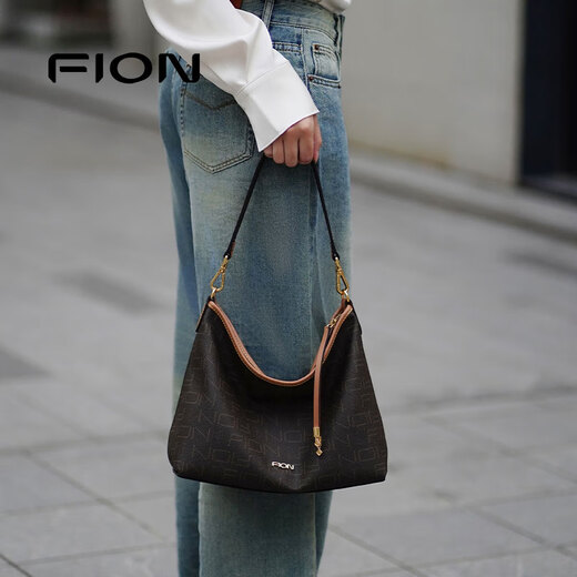FION 2025 new bag women's bag tote bag high-end large-capacity shoulder crossbody bag birthday gift