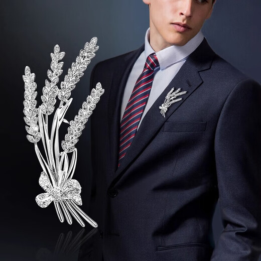 WOUG sense men's brooch one week brooch set temperament anchor pin decoration boys birthday T452 men's brooch set alloy