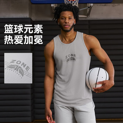 有志者（UZIS）运动背心男篮球夏季轻薄速干美式健身训练无袖T恤[星际] 黑色 XL