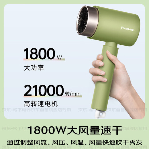 Panasonic [National Subsidy] Negative Ion Hair Dryer Bottle High-speed Home Low Noise Quick Dry Hair Care Does Not Injure Hair Student Dormitory Gifts EH-WNE5H