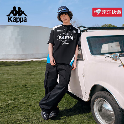 
Kappa (Kappa) back-to-back sports t-shirt for men's summer new casual short-sleeved American training top for women black-9902XL