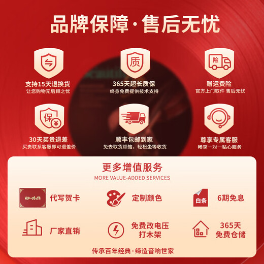 Heritage Family Retro Desktop Phonograph Living Room European Bluetooth Small Speaker Solid Wood Small Old-fashioned Antique Vinyl Record Player Mini Record Player 708 Ebony Copper Speaker + Package A