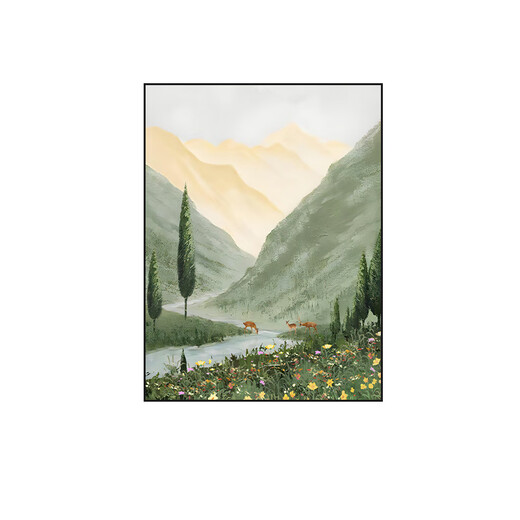 Salle de bain peinture peinture sans trous, salle de bain paysage suspendu peinture de paysage décoration peinture suspendue au-dessus des toilettes toilettes zsh13546-busée et coloré cadre extérieur 60x80cm