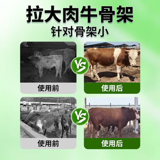 Yingmeier Beef Cattle Pulling Rack Veterinary Drug Hormone Cattle Fast-Growing Calves Used to Build Fat Calf Bone Pulling King Feed Additive Beef Cattle Pulling Rack * 1 Pack Total 2Jin Jin is equal to 0.5kg