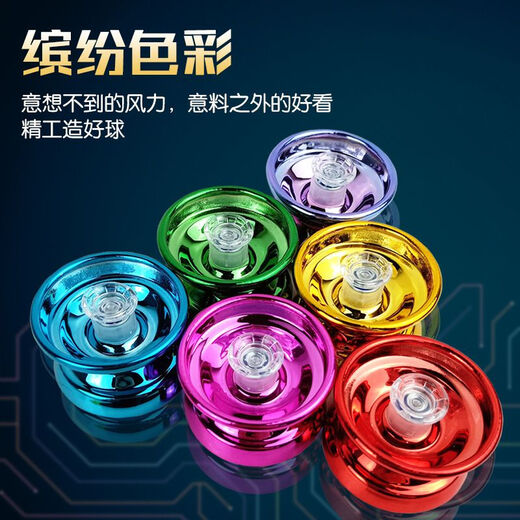 Timini internet celebrity yoyo children's glowing yoyo yoyo live sleep automatic roving boy uu ball introduction beginner alloy yoyo [blue] 1