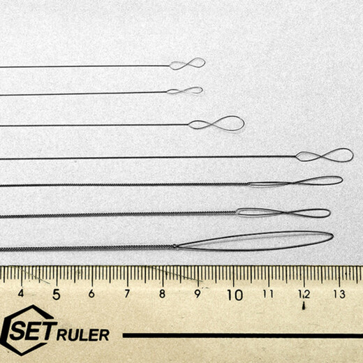 Avshavn toy tool bracelet threading and rope artifact pearl needle threading beads steel wire lead handmade beading special needle twist needle/diameter 0.15mm+0.3mm+0.5mm