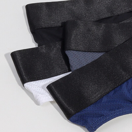 Color sólido de la cintura baja para hombres u convexo elástico de hielo apretado seda sexy t-to-touter ropa interior suave de la cadera transpirable t-toser deportes blancos 1 par xl