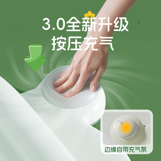 外彩婴儿拍拍水垫儿童爬爬水垫宝宝学爬神器加厚爬行引导充气爬垫折叠 蛙蛙派对【70cm】母婴级加厚耐抓