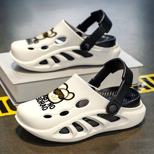 Tibetan American Era Boy Slippers 2025 Новые летние детские туфли на улице в среднем и крупных детских мальчиках и детских мультипликационных сандалиях Серые и синие [обновление] 30