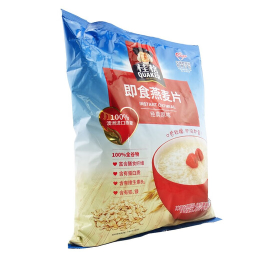 桂格醇香即食燕麦片快熟燕麦片多种口味可选粗粮谷物年货食品 (即食燕麦片袋装1478g)