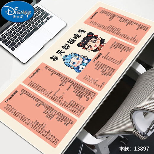 迪士尼（Disney）哪吒鼠标垫超大快捷键敖丙男女办公电脑桌垫定制家用写字键盘垫子 13893对着干 600x300mm 2mm