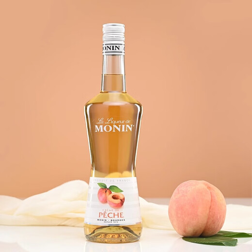 莫林MONIN百香果风味利口酒700ml瓶装法国进口调酒力娇酒果酒预调制 蜜桃风味