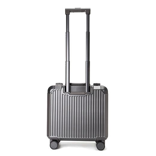Walker Shop Light Luxury Brand Luggage 2025 New Small Boarding Suitcase Trolley Case 18-inch Lightweight Aluminum Frame Travel Case Temperament Gray 18-inch