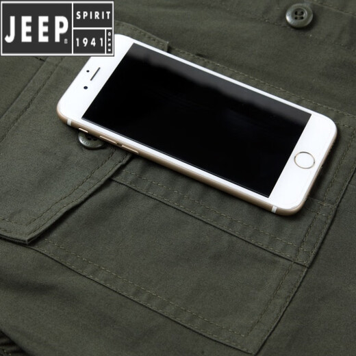 Jeep Spirit Pure Cotton Summer Suit Мужской дышащий много карманный сварщик сварщики сварщики сварщика с устойчивой к устойчивой к ненормальной одежде.
