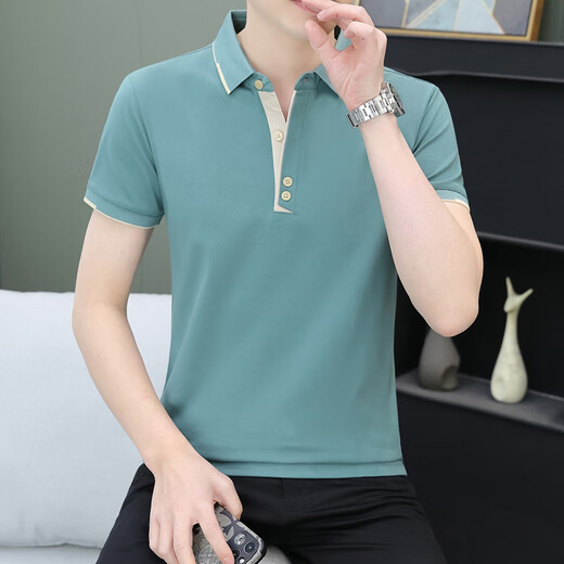 Semir 2025 Été Nouveau Polo à manches courtes pour hommes à manches courtes Handsomed T Black Qy723 M [Recommandé 100-120Jin [Jin est égal à 0,5 kg]]]
