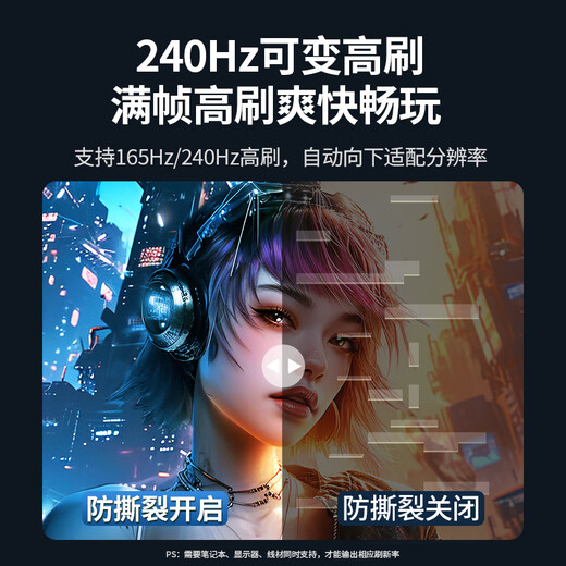 Greenlink DP1.4 auf Typ-C Zweiwege-Übertragungskabel, Thunderbolt 4/5-Adapter, 8K60/4K240Hz-Konverter, geeignet für MacBook Air, Laptop, Mobiltelefon, 1,5 m