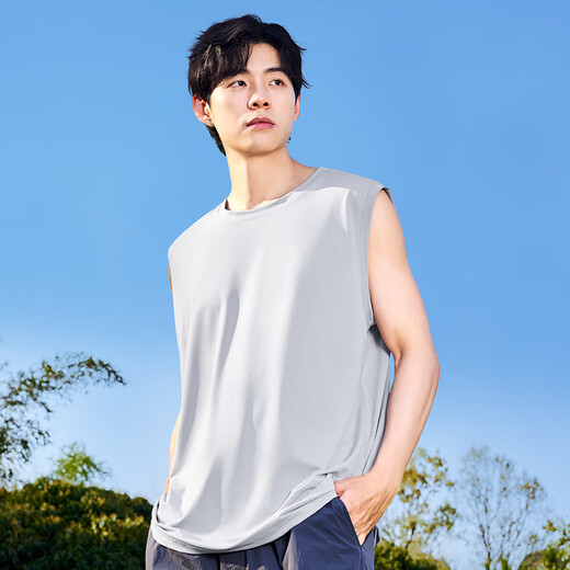 Miniso (Miniso) Жилета мужской летний новый ледяной шелк-воздушный жилет сетки.