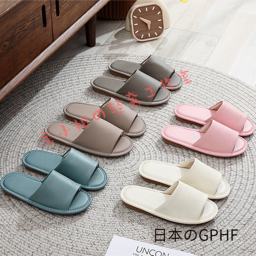 GPHF Japanische High-End-echte Ledersandalen Herren Kuh Sehne unten Sommerpaar in den Innenhochspritzer-Schlupf-Weichboden nicht stinkende Füße Kuh Leder Frauen rosa 25 [geeignet für Größen 35-36]