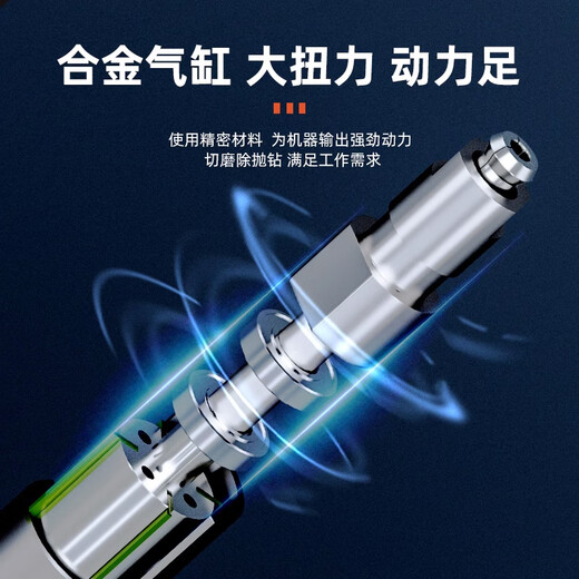 Jiang Zhiai Pneumatic Wind Grinding Brush Wind Grinding Grinding Machine Industrial Grade Mold Jade Polishing Engraving Tool LW6629 Set 2-Flint Grinding Cover (100 pieces