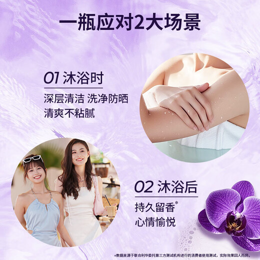 Lishi bubble toner fragrance shower gel lasts for 30 hours fragrance body body bathing home wear brand authentic Yuanqi grape fragrance 690g