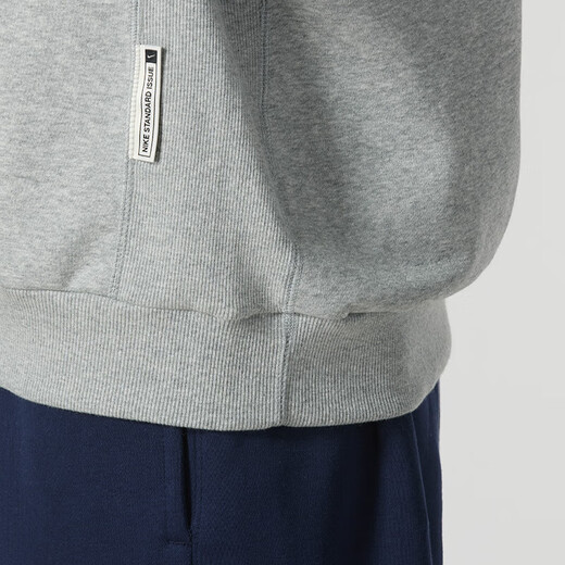 Nike (NIKE) sweatshirt men's jacket summer new style training sports hooded windproof casual velvet pullover HJ3882-010 HJ3882-063 color adjustment dark gray/light ivory white M